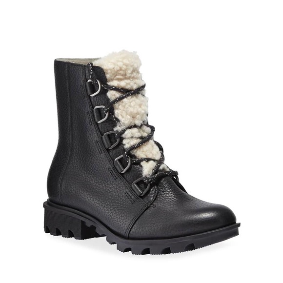 SOREL Phoenix Short Waterproof Combat Boots Women’s 8.5 - Picture 1 of 9